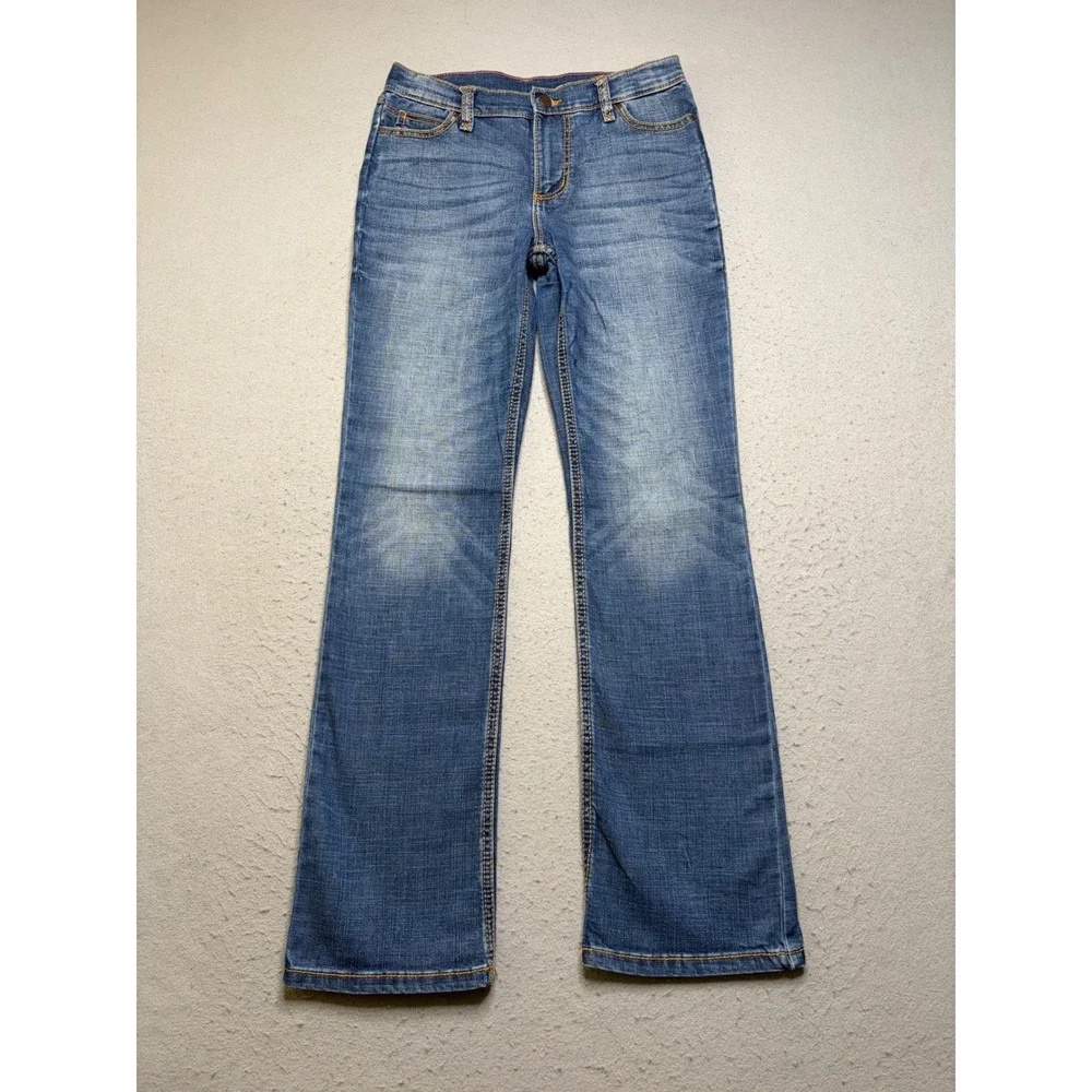 Wrangler Bootcut Jeans Kids Size 14 Blue 1009MWGMS Stretch Western Denim